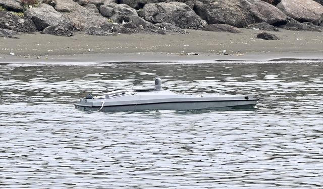Trabzon'da balıkçılar tarafından bulunan insansız deniz aracı kontrollü şekilde etkisiz hale getirildi