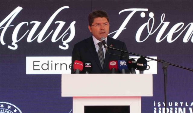 Adalet Bakanı Tunç: "Selimiye’nin gölgesinden İsrail’i lanetliyorum"