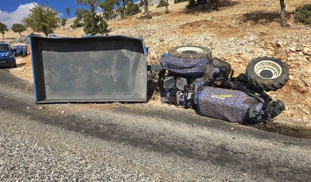 Adıyaman’da traktör devrildi: 2 yaralı