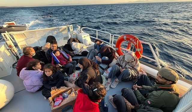 Bodrum’da 24 düzensiz göçmen yakalandı, 19’u kurtarıldı