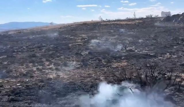 Çankırı’da çıkan arazi yangını söndürüldü