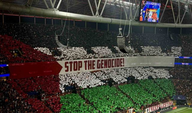 Galatasaray’dan Filistin koreografisi