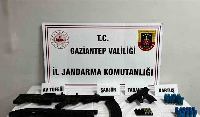 Gaziantep’te silah kaçakçılığı operasyonu: 28 adet tabanca ve tüfek ele geçirildi