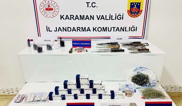 Karaman’da tarihi eser ve uyuşturucu ele geçirildi: 6 kişi tutuklandı