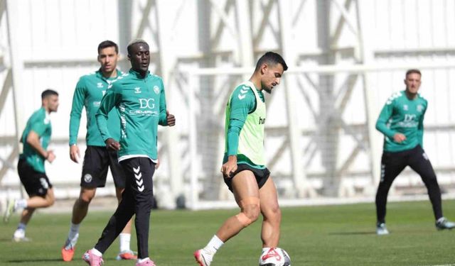 Konyaspor, Kocaelispor maçının hazırlıklarını sürdürüyor