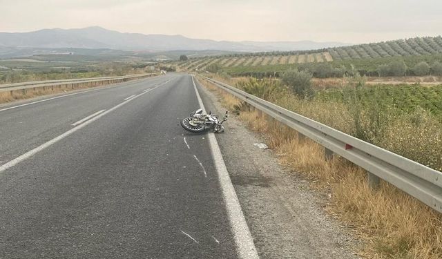 Manisa’da motosiklet kazası: 21 yaşındaki sürücü ağır yaralı