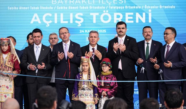 AK Parti Genel Sekreteri İnan İzmir'de deprem sonrası yenilenen okulların açılış töreninde konuştu: