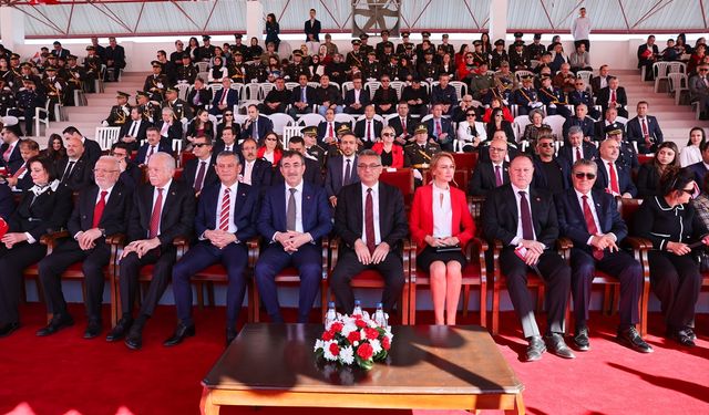 Cumhurbaşkanı Yardımcısı Yılmaz, KKTC'nin kuruluşunun 42. yıl dönümü töreninde konuştu: