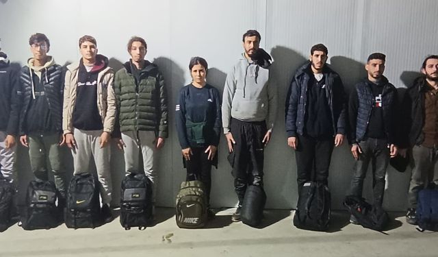 Edirne'de 9 düzensiz göçmen yakalandı