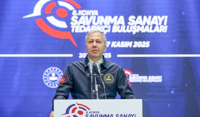 İçişleri Bakanı Yerlikaya, 8. Konya Savunma Sanayi Tedarikçi Buluşmaları'nda konuştu: