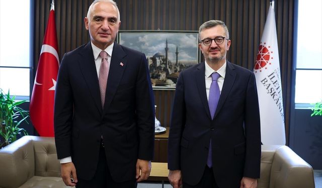 Kültür ve Turizm Bakanı Ersoy'dan Cumhurbaşkanlığı İletişim Başkanı Duran'a ziyaret
