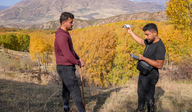 Teknoloji meraklısı genç kırsalda besicilerin kaybolan hayvanlarını dron ile buluyor