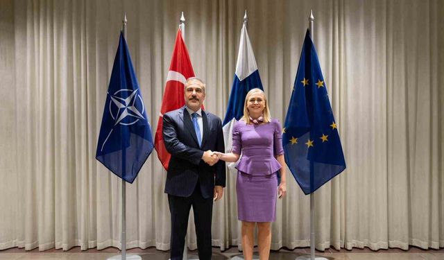 Bakan Fidan, Finlandiyalı mevkidaşı Valtonen ile bir araya geldi