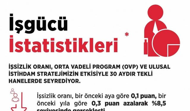 Bakan Işıkhan: "İşsiz sayısı, Ekim ayında bir önceki aya göre 27 bin kişi azalarak 3 milyon 33 bin kişiye geriledi"
