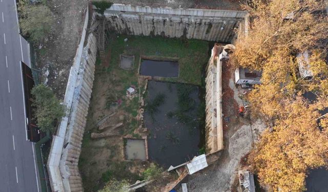 Beşiktaş’taki tarih fışkıran kazı alanı göle döndü