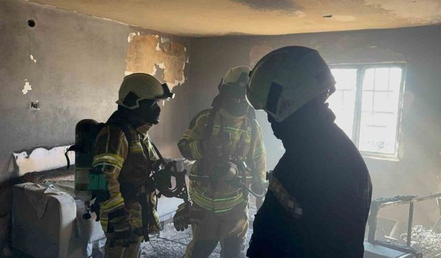 Çocuklar sobayı devirdi, facianın eşiğinden dönüldü