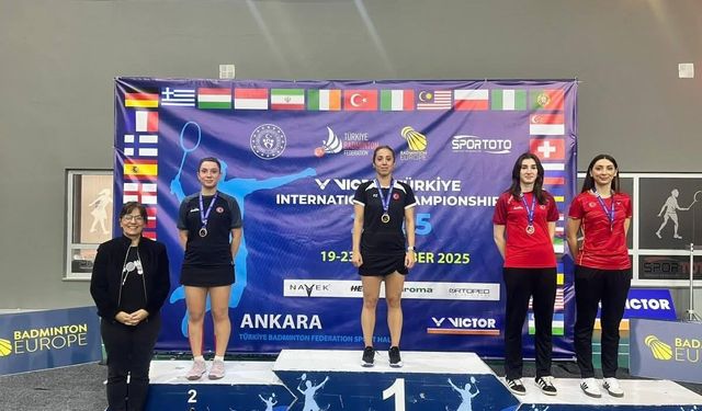 Erzincanlı badmintonculardan uluslararası şampiyonada 3 altın, 2 bronz madalya