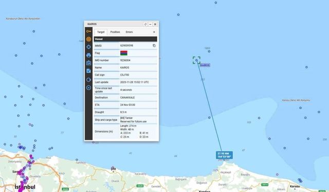 Kandıra açıklarında gemi yangını: Çok sayıda ekip sevk edildi