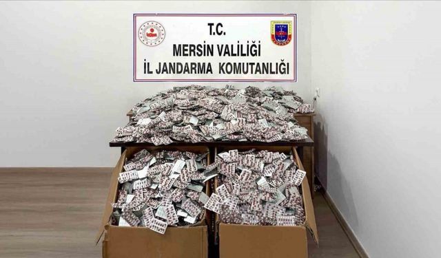 Mersin’de 448 bin adet hap ele geçirildi: 4 tutuklama