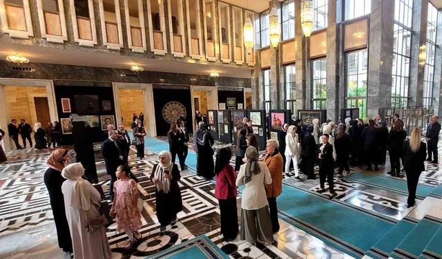 TBMM’de Gazze konulu "Hilalin Işığında" sanat sergisi