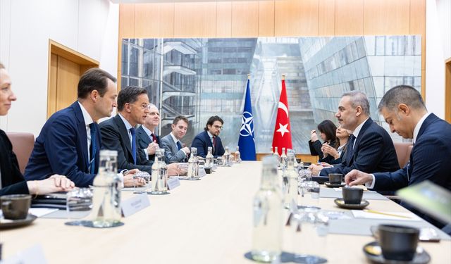Dışişleri Bakanı Fidan, NATO Genel Sekreteri Rutte ile bir araya geldi