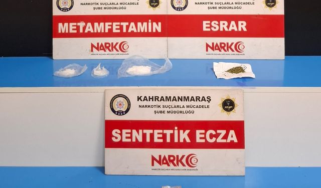 Kahramanmaraş'ta uyuşturucu operasyonunda yakalanan şüpheli tutuklandı