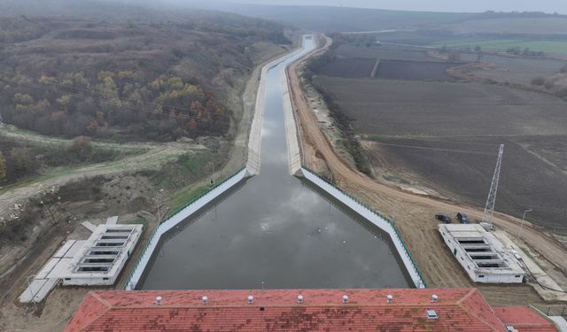 Meriç Nehri'nden Çakmak Barajı'na su aktarımı başladı