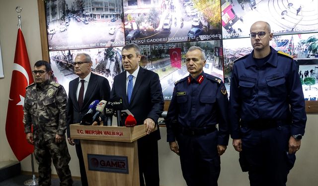 Mersin'de yılbaşında 12 bin 216 personel güvenlik için görev başında