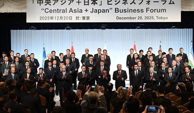 Orta Asya liderleri 'Orta Asya-Japonya Diyaloğu İş Forumu'na katıldı