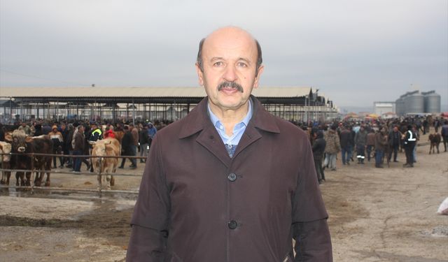 Şap hastalığı tedbirleri kapsamında geçici kapatılan Şarkışla Canlı Hayvan Pazarı yeniden açıldı