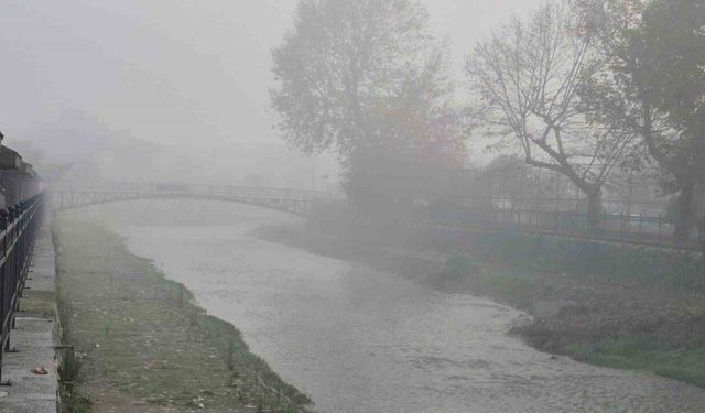 Düzce’de sis etkili oluyor