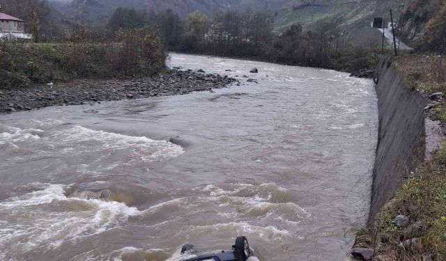 Giresun’da araç dereye uçtu: 2 ölü