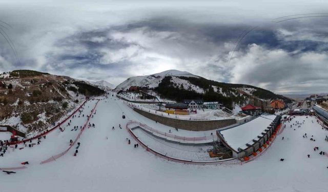 Palandöken’de kar keyfi