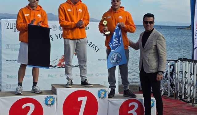 20. Uluslararası Datça Açık Deniz Kış Yüzme Maratonu yapıldı