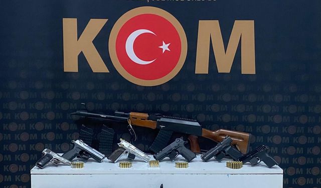 Kars'ta yasa dışı silah ticaretine yönelik operasyonda 8 şüpheli yakalandı