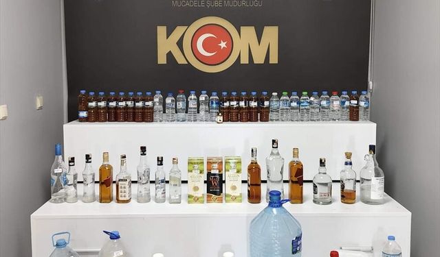 Niğde'de sahte içki operasyonunda 3 şüpheli tutuklandı