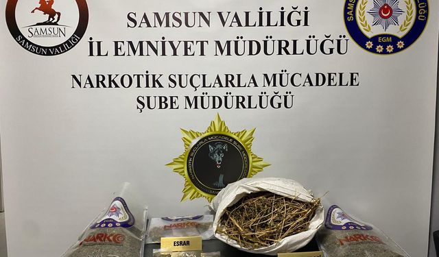 Samsun'da eski kız arkadaşının evine uyuşturucu bırakan zanlı tutuklandı