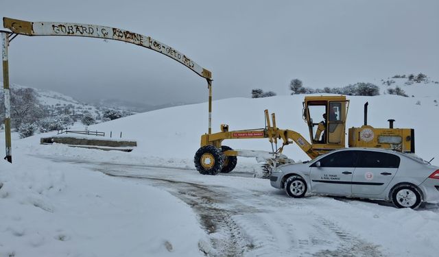 Tokat, Amasya, Kastamonu ve Sinop'ta kar nedeniyle 1080 köy yolu ulaşıma kapandı