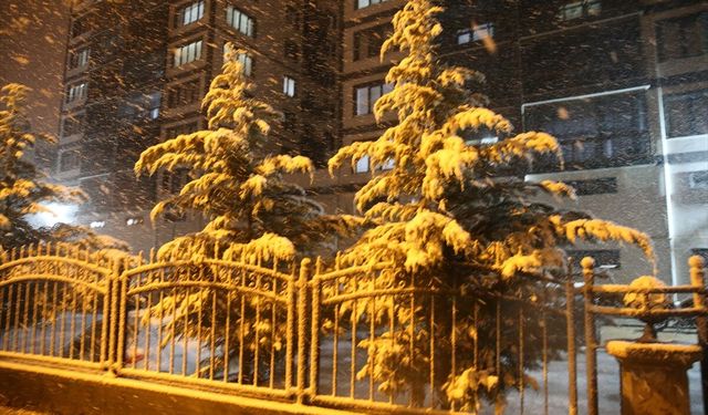 Tokat'ta kar yağışı etkili oluyor