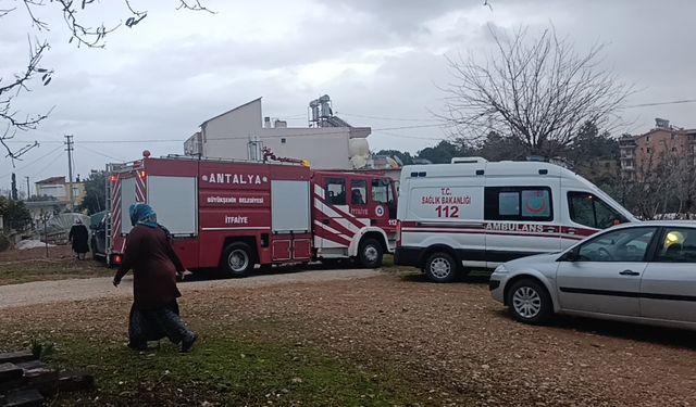 Bacadan düşen kıvılcımdan yangın çıktı: 4 kişi dumandan etkilendi