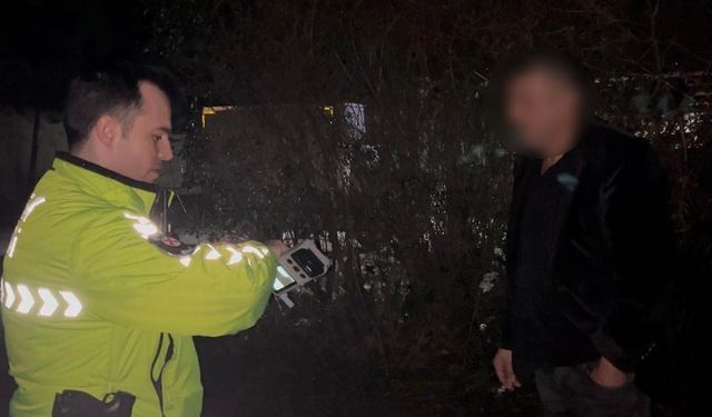 Bursa'da trafik polisinin tuvaleti gelen alkollü sürücüyle imtihanı