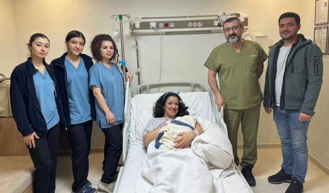 Gaziantep'te 2026 yılının ilk bebeği 'Ayaz' oldu