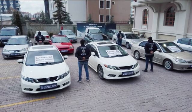 Konya'da 'Change araç' çetesine yönelik operasyon