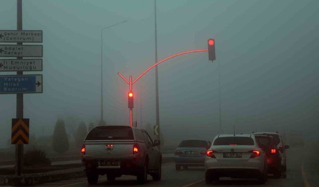 Muğla'da yağmur sonrası yoğun sis ulaşımı olumsuz etkiledi