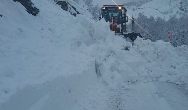 Tunceli-Ovacık yolunda çığ: Ulaşım kısa sürede yeniden sağlandı