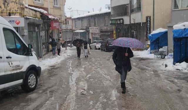 Tunceli'de kar ve fırtına etkili oldu