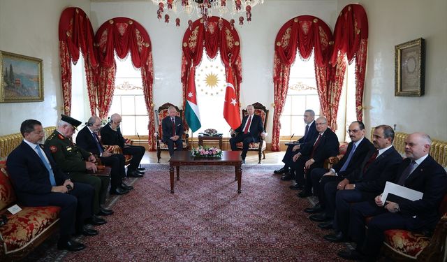 Cumhurbaşkanı Erdoğan, Ürdün Kralı 2. Abdullah'ı resmi törenle karşıladı