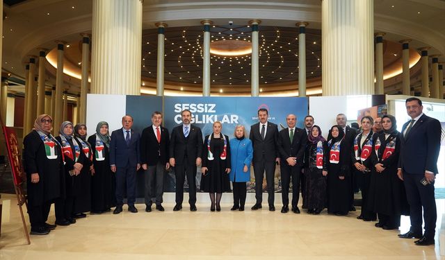 Şehit yakınları, Gazze için 'Sessiz Çığlıklar Filografi Sergisi' düzenledi