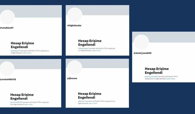 Ankara Cumhuriyet Başsavcılığınca 5 örgüt hesabına erişim engeli