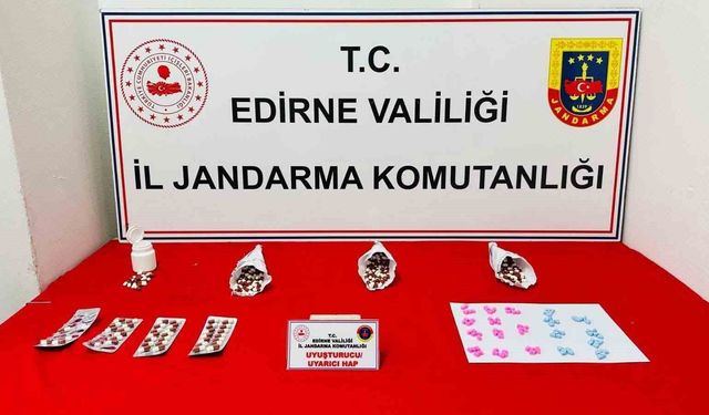 Edirne'de uyuşturucuya jandarma darbesi: Karı-koca suçüstü yakalandı